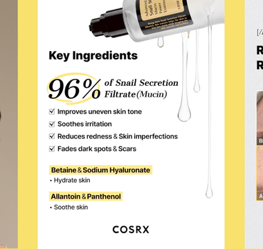 The Advanced Snail 96 Mucin Power Essence by COSRX: Transform Your Skin with the Ultimate Solution for the Middle East - VivaVoss