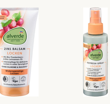 alverde NATURKOSMETIK 2in1-Lockenbalsam / Locken Refresh-Spray, 150 ml