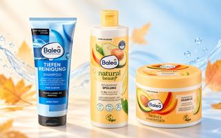 Balea Tiefenreinigung Shampoo, Natural Beauty Spülung und Beauty Essentials Haarkur als Haarpflege-Routine