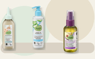 alverde Kopfhautserum, Leave-in Haarmilch und Haaröl für Kopfhaut, Längen und Spitzen