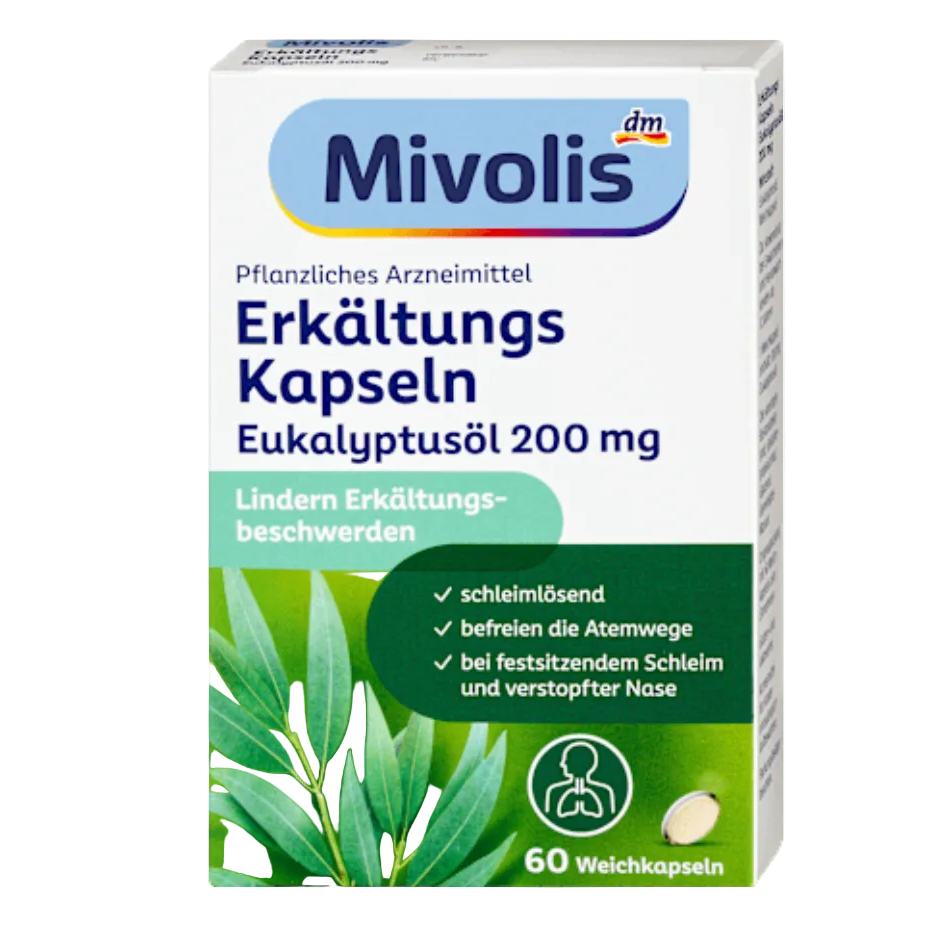 Erkältungskapseln Eukalyptusöl, 60 St