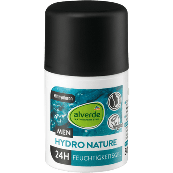 alverde MEN Gesichtsgel Hydro Nature 24h Hyaluron, 50 ml Balea, alverde NATURKOSMETIK, alverde MEN, Hydro, by alverde MEN – Available at VivaVoss