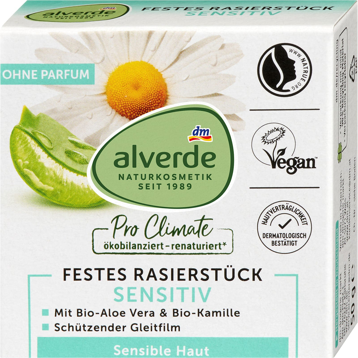 Festes Rasierstück Aloe Vera & Kamille, 50 g