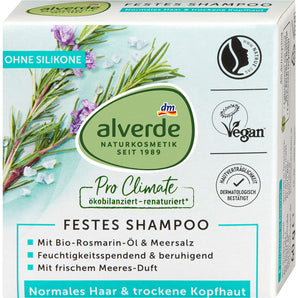 Festes Shampoo Rosmarin-Öl & Meersalz, 60 g