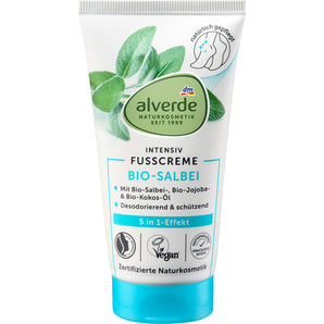 Fußcreme 5in1 mit Salbei & Weidenrinde, 75 ml