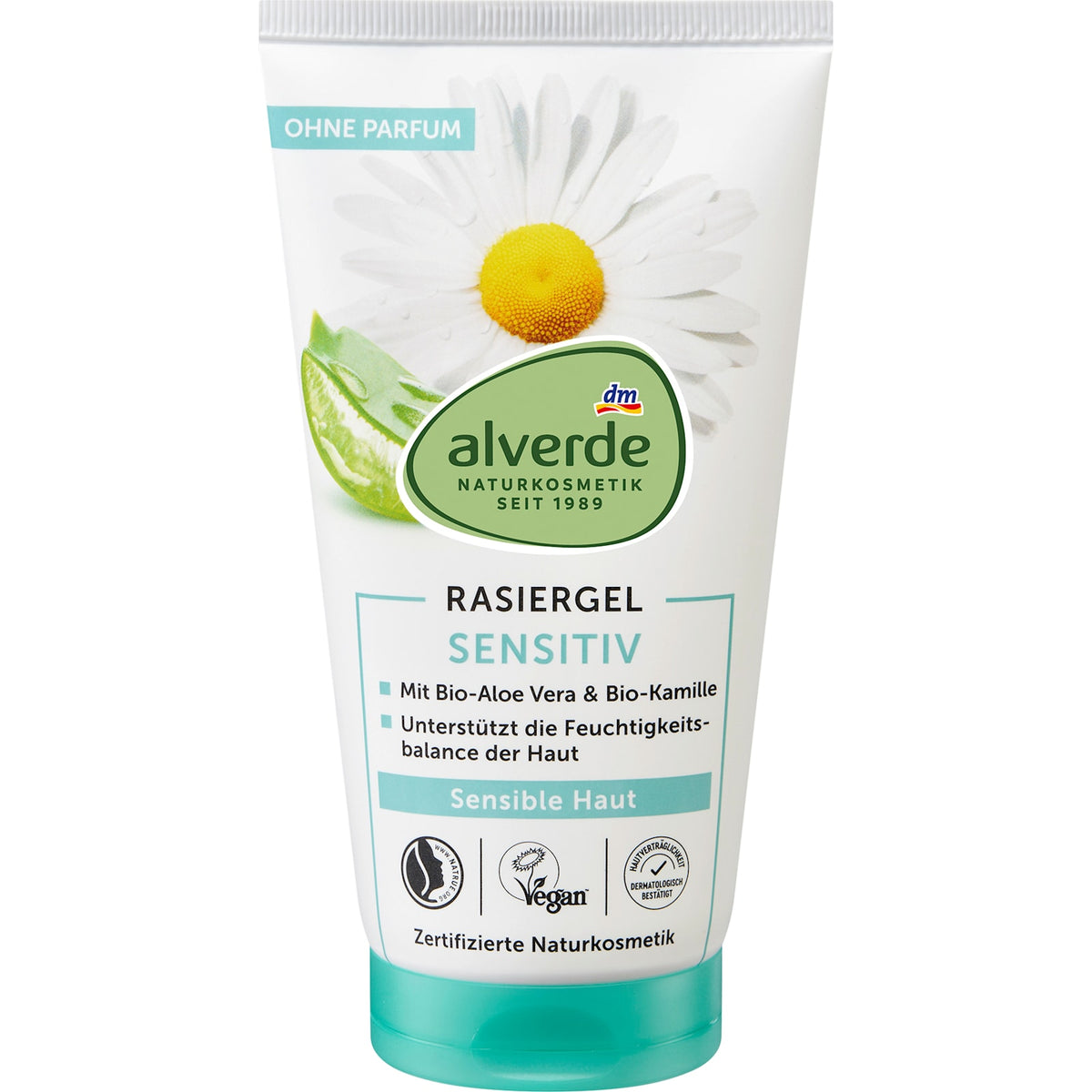 Rasiergel sensitiv Aloe Vera & Kamille, 150 ml