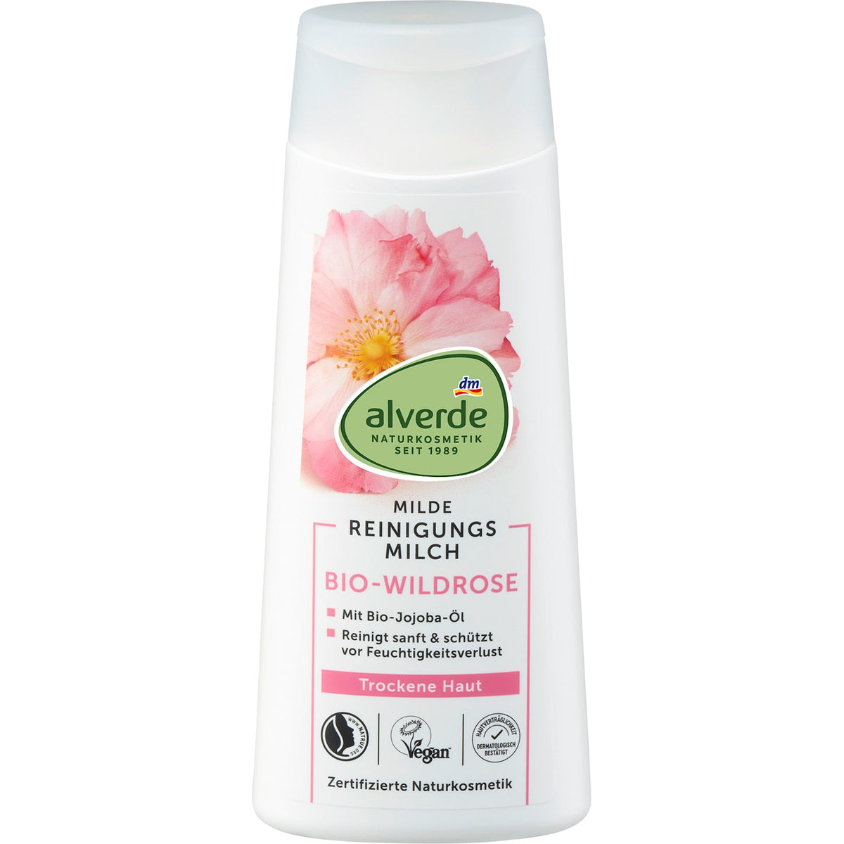 Reinigungsmilch Wildrose mild, 200 ml