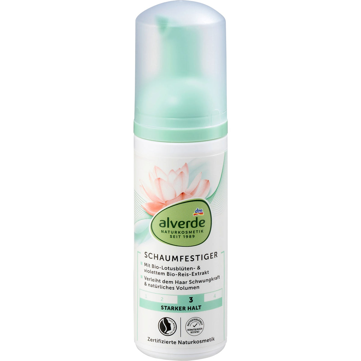 Schaumfestiger mit Lotusblüten- & violettem Reisextrakt, 150 ml