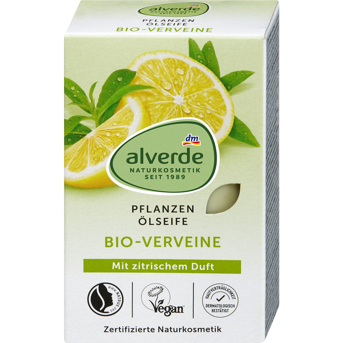 Seifenstück Pflanzenölseife mit Verveine, 100 g