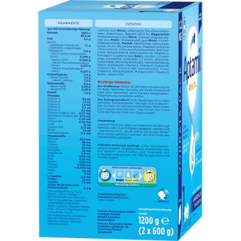 Anfangsmilch 1 Pronutra von Geburt an, 1,2 kg - VivaVoss