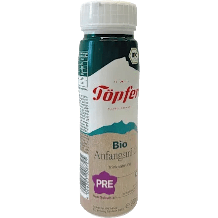 Töpfer Anfangsmilch Pre trinkfertig von Geburt an, 200 ml – Babymilch image_position | VivaVoss