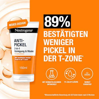Anti Pickel Gesichtsmaske 2in1 Neutrogena