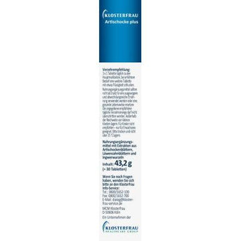 Artischocke plus Löwenzahn & Ingwer 30St, 44,5 g - VivaVoss