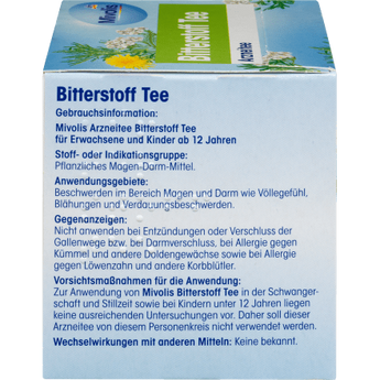 Arzneitee, Bitterstoff Tee (12 Beutel), 21 g - VivaVoss