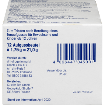 Arzneitee, Bitterstoff Tee (12 Beutel), 21 g - VivaVoss