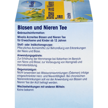 Arzneitee, Blasen & Nieren Tee (12 Beutel), 18 g - VivaVoss