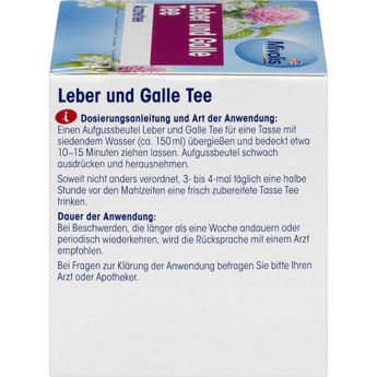 Arzneitee, Leber & galle Tee (12 Beutel), 21 g - VivaVoss