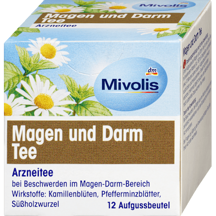Arzneitee, Magen & Darm Tee (12 Beutel) Mivolis