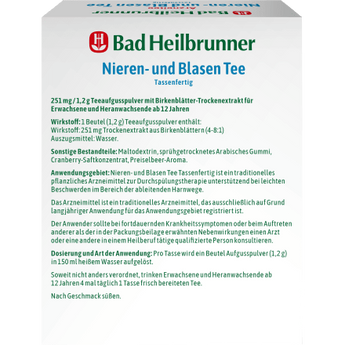 Arzneitee, Nieren - & Blasen Tee (10 Stück), 12 g - VivaVoss