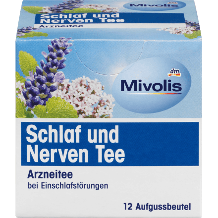 Arzneitee, Schlaf & Nerven Tee (12 Beutel), 18 g - VivaVoss