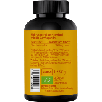 Ashwagandha Kapseln 60 St, 37 g - VivaVoss