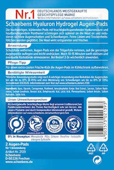 Augenpads Hyaluron Hydrogel (1 Paar) Schaebens