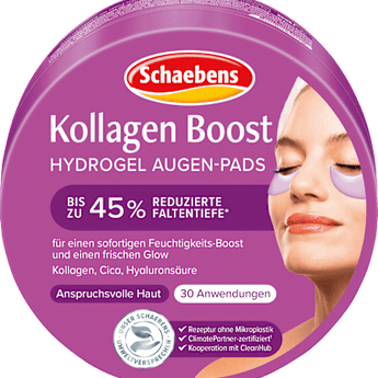 Augenpads Hydrogel Kollagen Boost Tiegel (30 Paar) Schaebens
