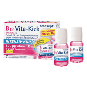B12 Vita - Kick Intensiv - Kur 500 μg Trinkampullen, 7 St - VivaVoss