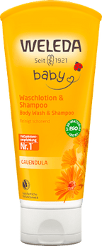 Baby Waschlotion & Shampoo Calendula, 200 ml - VivaVoss