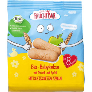 Babykekse Dinkel - Apfel, ab dem 8. Monat, 100 g Baby Snack by FruchtBar – Available at VivaVoss