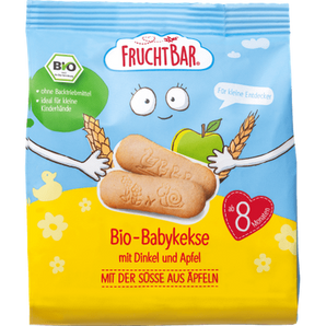 Babykekse Dinkel - Apfel, ab dem 8. Monat, 100 g Baby Snack by FruchtBar – Available at VivaVoss