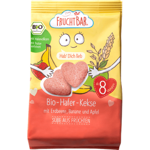 Babykekse Hafer - Kekse, mit Erdbeere, Banane und Apfel ab 8 Monaten, 100 g Baby Snack by FruchtBar – Available at VivaVoss