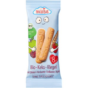 Babykekse Keks - Riegel mit Dinkel & Himbeere, ab 8 Monaten (3x30 g), 90 g Baby Snack by FruchtBar – Available at VivaVoss