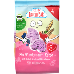 Babykekse Wundertraum - Kekse mit Dinkel, Apfel & Heidelbeere, ab 8 Monaten, 100 g Baby Snack by FruchtBar – Available at VivaVoss