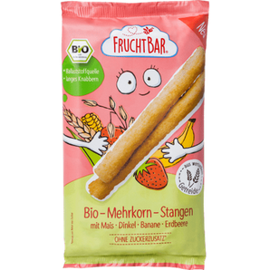Babysnack Mehrkorn - Stangen mit Mais, Dinkel, Banane & Erdbeere ab 8 Monaten, 30 g Baby Snack by FruchtBar – Available at VivaVoss
