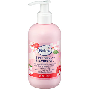 Dusch- und Rasiergel 2in1 mit Kirschblüten-Extrakt, 250 ml