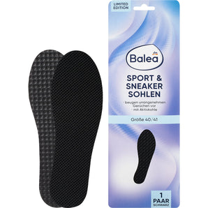 Einlegesohlen Sport & Sneaker schwarz, Gr. 40/41 (1 Paar), 2 St