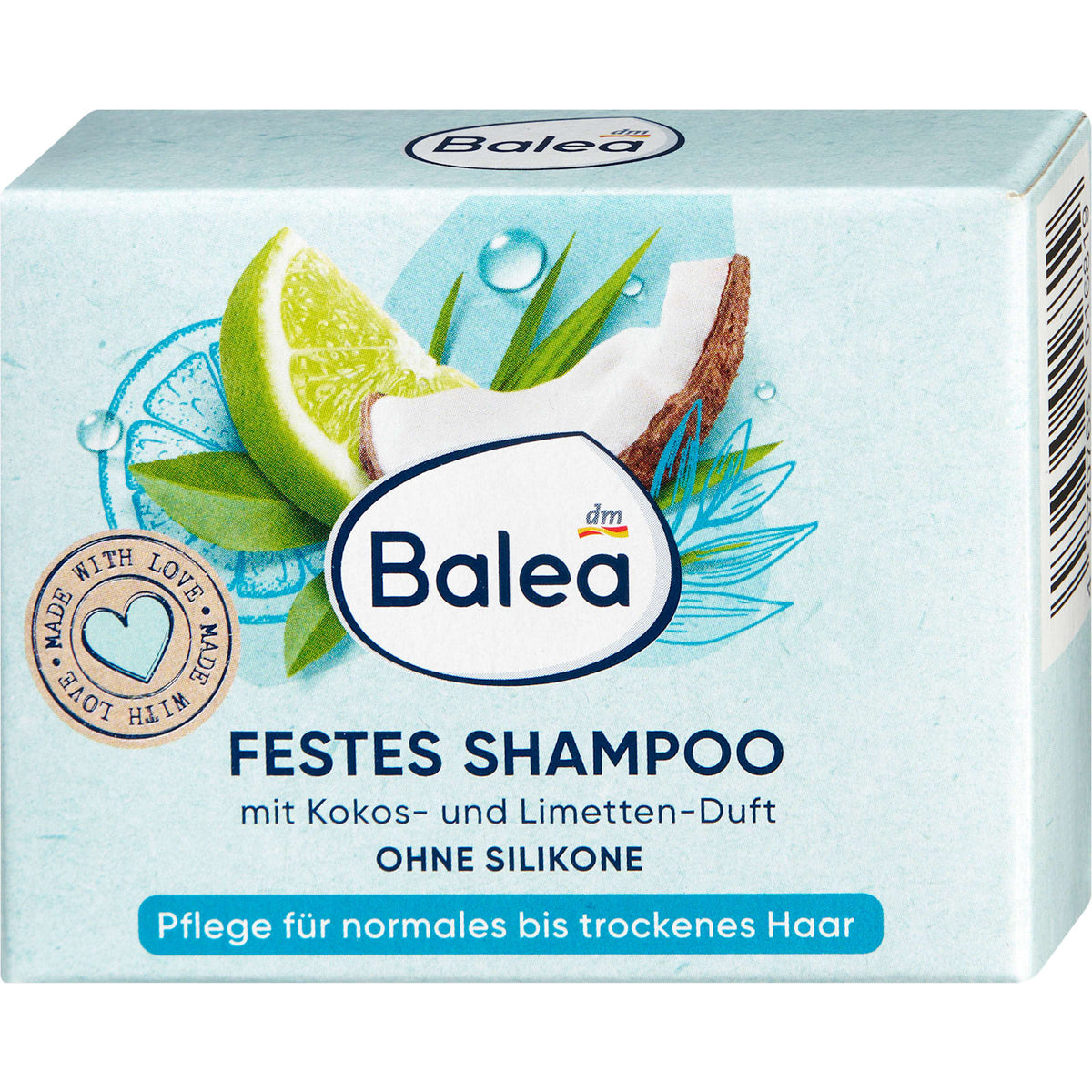 Festes Shampoo Kokos- & Limettenduft, 60 g
