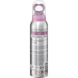 Silberne Balea Finishing Spray Glow & Care Aerosoldose mit violettem Sprühkopf und detaillierten Produktinformationen.