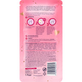 Rosa Balea Fußmaske Socken Verpackung mit Hamster-Motiv, Anwendungshinweisen und goldenen Herz-Symbolen auf der Rückseite.