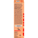 Rückseite der Balea be you Gesichtscreme mit LSF 30, 50 ml, in einer orangefarbenen Verpackung mit Produktinformationen.