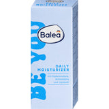 Balea Daily Moisturizer Be You Gesichtscreme in hellblauer 50 ml Faltschachtel mit Hyaluronsäure und Jojobaöl.