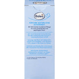 Hellblaue Balea Daily Moisturizer Be You Gesichtscreme Verpackung mit Produktinformationen und Inhaltsstoffen.