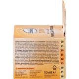 Balea Energy Q10 24h Gesichtscreme Verpackung in Orange mit Produktinformationen und 50 ml Füllmenge.