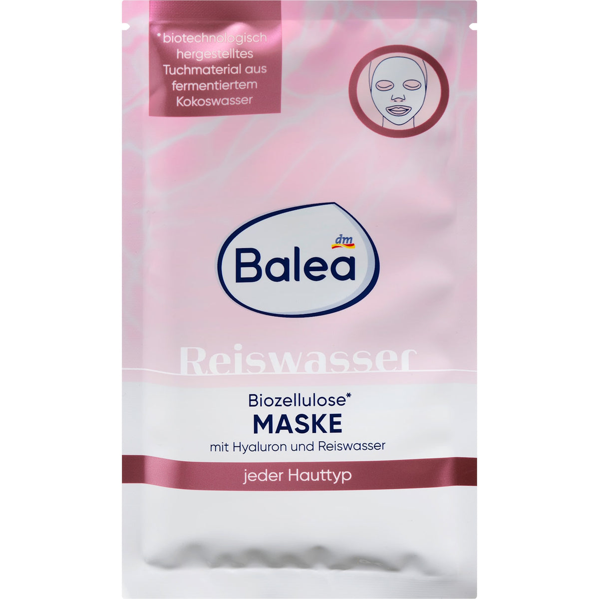 Gesichtsmaske Reiswasser Biozellulose, 1 St