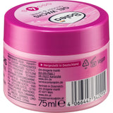 Rosa 75 ml Tiegel Balea Haargel Glossy & Shine Glanz Wachs mit pinkem Deckel und detaillierter Produktbeschriftung.