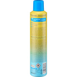 Gelbe 300 ml Balea Haarlack Wind Shield Spraydose mit blauem Aufdruck und Hinweisen zu starkem Halt und UV-Schutz.