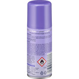 Lila Balea Haarspray Volume Effect Reisegröße 100 ml mit Produktinformationen und Warnhinweisen auf der Rückseite.