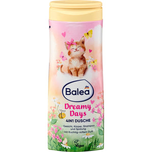 Kinder Duschgel Gesicht, Körper, Shampoo & Spülung 4in1 Dreamy Days, 300 ml