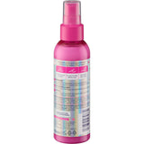Pinke 150 ml Balea Leichtkämmspray Kinder Happy Berry Flasche mit Sprühkopf und detaillierten Produktinformationen auf der Rückseite.